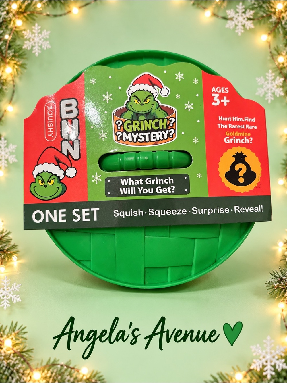 Grinch Mystery Squishy Dumplings Bun What Grinch Will You Get - Picture 7 of 9